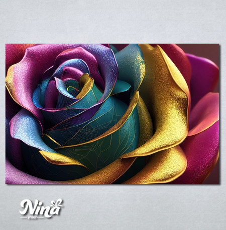 Slike na platnu Ruza sarene boje Nina447_P