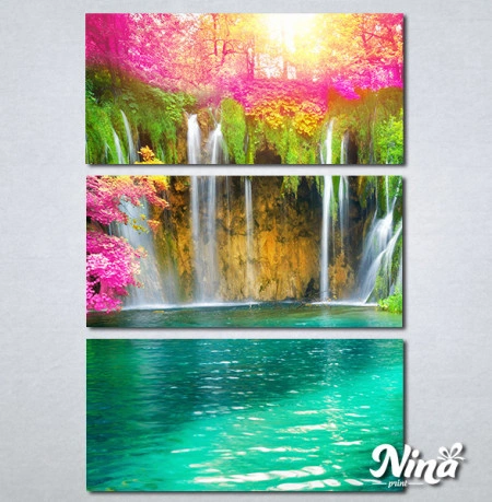 Slike na platnu Vodopad tirkizna voda Nina481_3 - Img 3