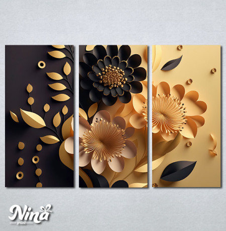 Slike na platnu 3d cvetovi Nina471_3