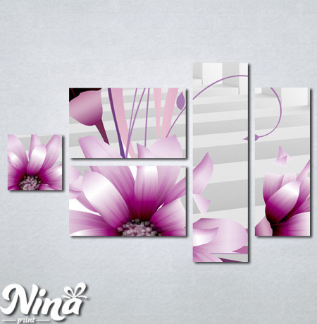Slike na platnu 3d Ljubicasti cvet Nina345_5 - Img 3