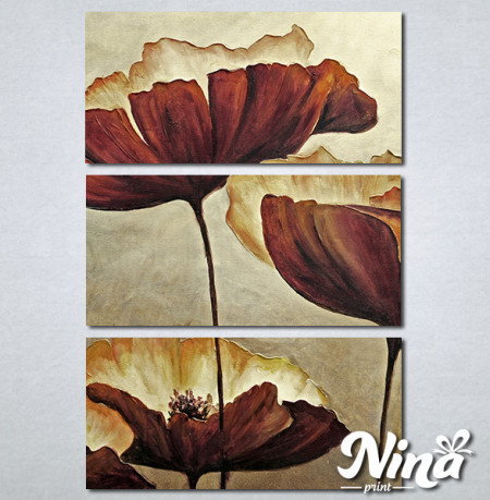 Slike na platnu Braon cvet Nina303_3 - Img 3