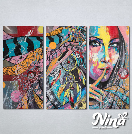 Slike na platnu Devojka u bojama Nina377_3