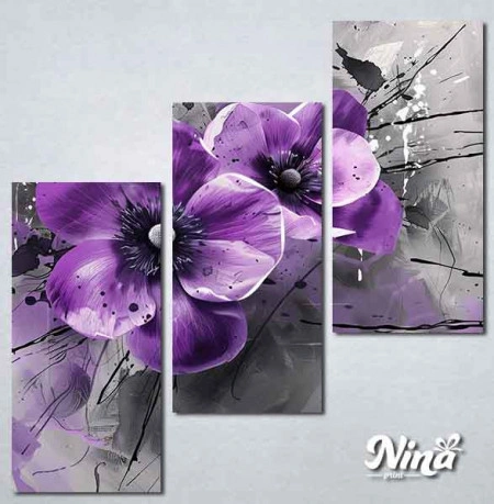 Slike na platnu Ljubicasti cvetovi Nina555_3 - Img 2