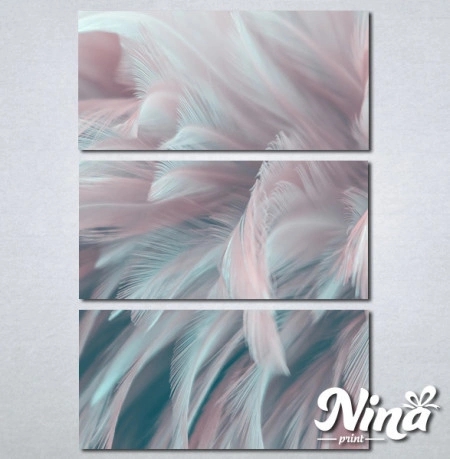 Slike na platnu Pastelne boje Perje Nina401_3 - Img 3