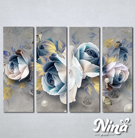 Slike na platnu Pastelno plavi cvet Nina305_4 - Img 3