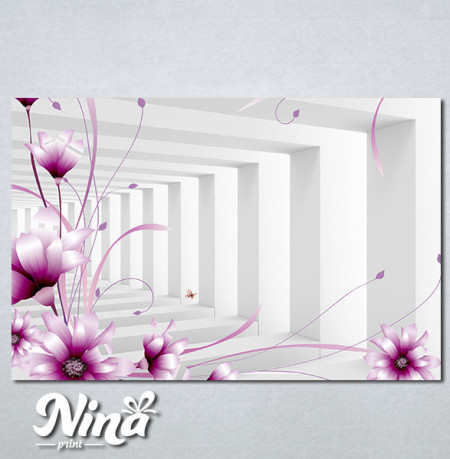 Slike na platnu 3d Ljubicasti cvet Nina345_P
