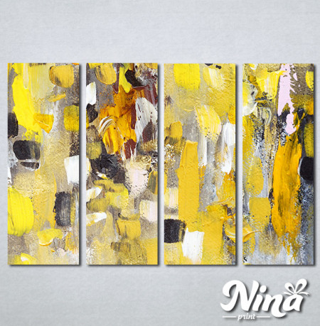 Slike na platnu Apstrakcija žuto Nina306_4 - Img 2
