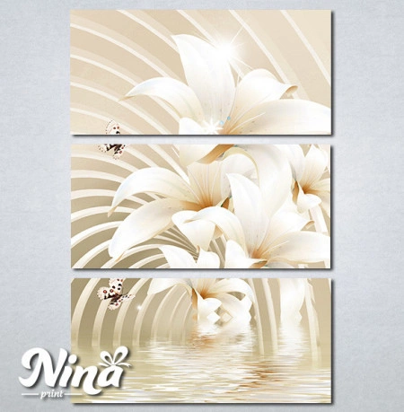 Slike na platnu Beli cvet i leptiri Nina279_3 - Img 3