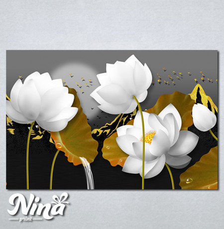 Slike na platnu Beli lotos Nina383_P