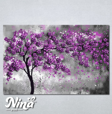 Slike na platnu Drvo ljubičasto lišće Nina297_P