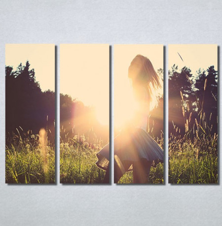 Slike na platnu Girl and sunset Nina30169_4