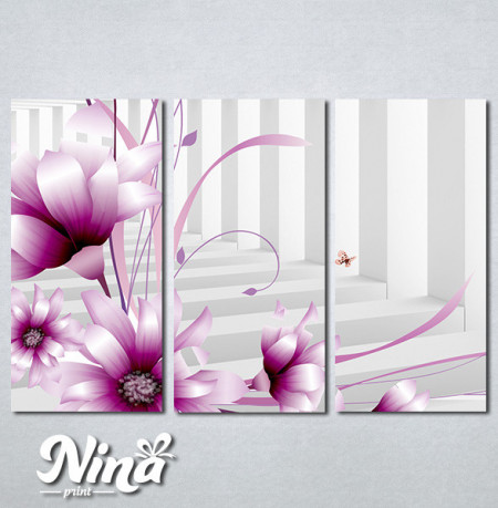 Slike na platnu 3d Ljubicasti cvet Nina345_3 - Img 2
