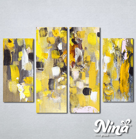 Slike na platnu Apstrakcija žuto Nina306_4