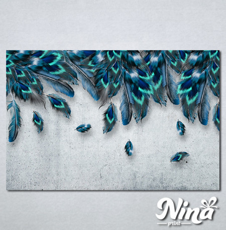 Slike na platnu Plavo perje Nina338_P