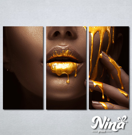 Slike na platnu Zlatna boja na usnama Nina328_3