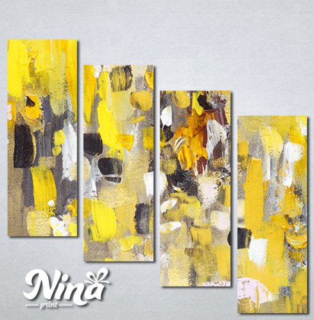 Slike na platnu Apstrakcija žuto Nina306_4 - Img 3