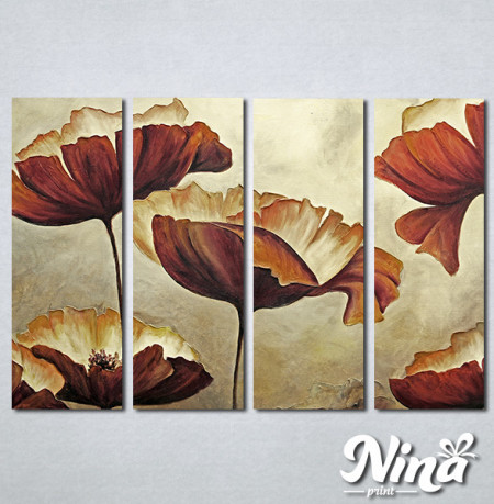 Slike na platnu Braon cvet Nina303_4