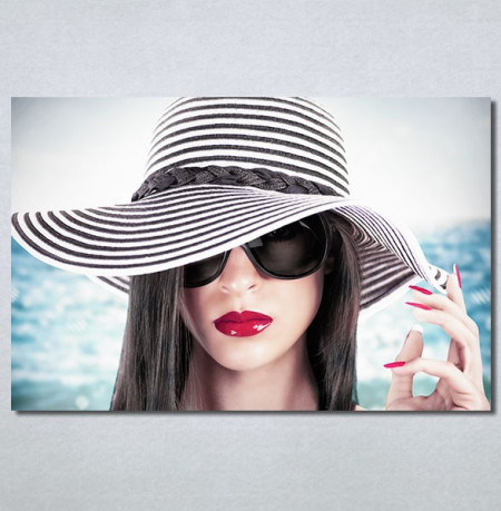 Slike na platnu Devojka sa šeširom Nina30365_P