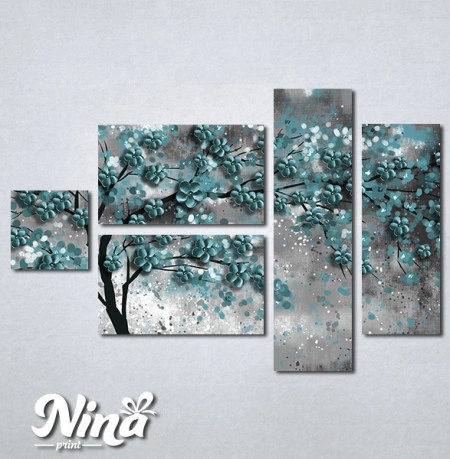 Slike na platnu Drvo tirkizno lišće Nina298_5 - Img 3