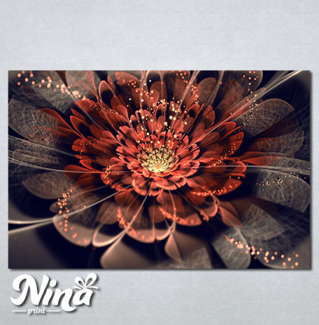 Slike na platnu Neobican cvet apstrakcija Nina397_P