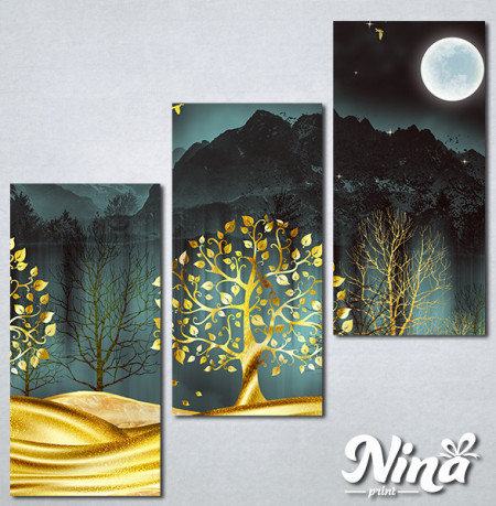Slike na platnu Zlatno drvece Nina332_3 - Img 2