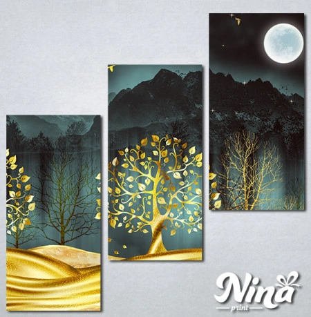 Slike na platnu Zlatno drvece Nina332_3 - Img 2