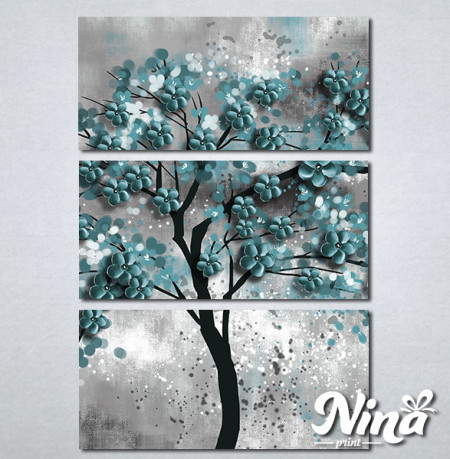 Slike na platnu Drvo tirkizno lišće Nina298_3 - Img 3