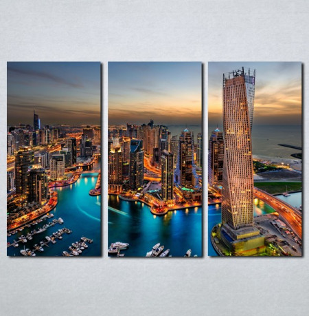 Slike na platnu Dubai nocu Nina051_3