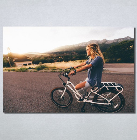 Slike na platnu Girl on bike Nina30186_P