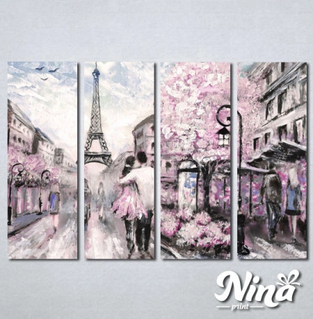 Slike na platnu Pariz zaljubljeni par Nina237_4 - Img 3