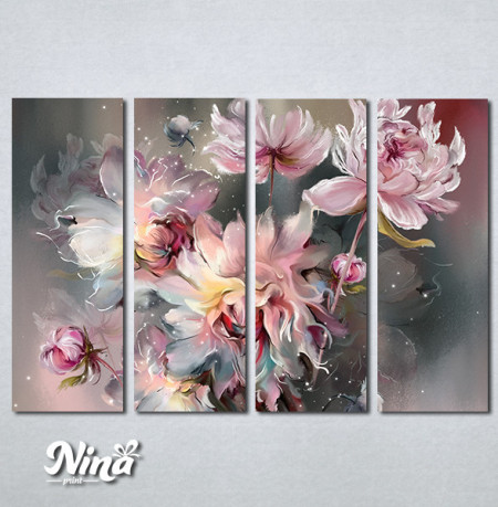 Slike na platnu Pastelno roze cvetovi Nina519_4 - Img 3