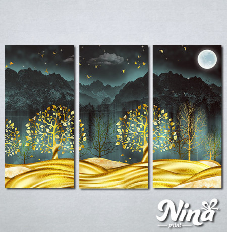 Slike na platnu Zlatno drvece Nina332_3