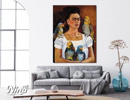 Frida Kahlo Me and my Parrots RP072