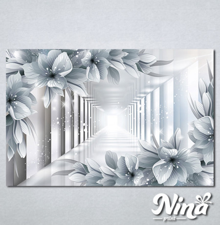 Slike na platnu 3d cvetovi Nina324_P