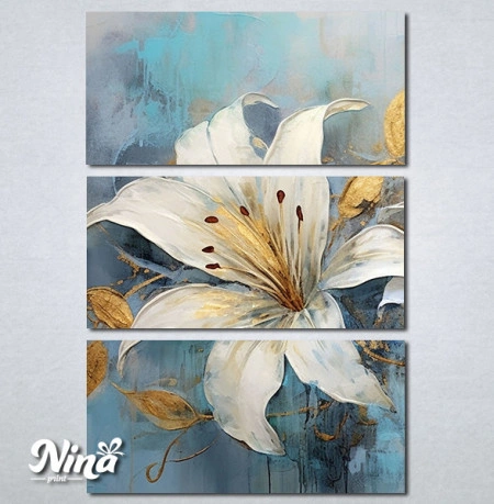 Slike na platnu Ljiljan apstrakcija Nina485_3 - Img 3