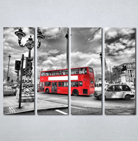 Slike na platnu London crveni autobus Nina136_4