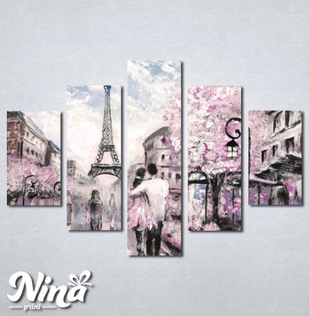 Slike na platnu Pariz zaljubljeni par Nina237_5