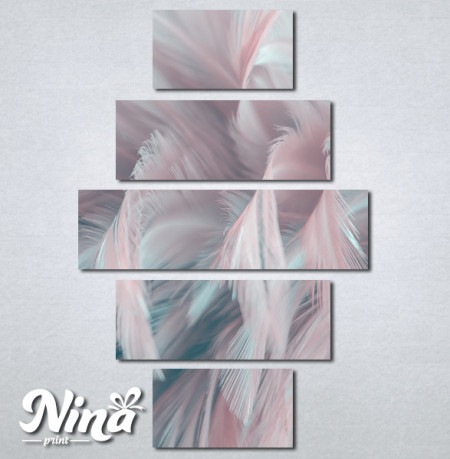 Slike na platnu Pastelne boje Perje Nina401_5 - Img 2
