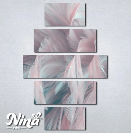 Slike na platnu Pastelne boje Perje Nina401_5 - Img 2