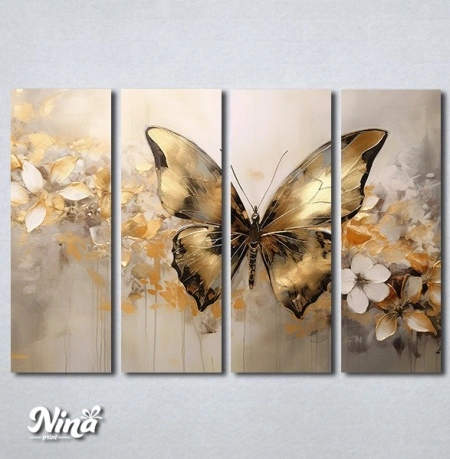 Slike na platnu Zlatni leptir Nina583_4 - Img 2