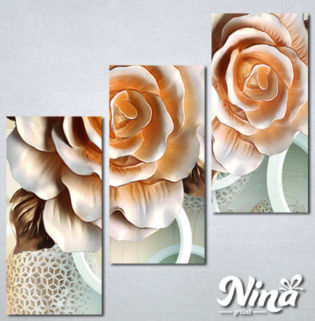 Slike na platnu 3d Bež ruža Nina315_3 - Img 2