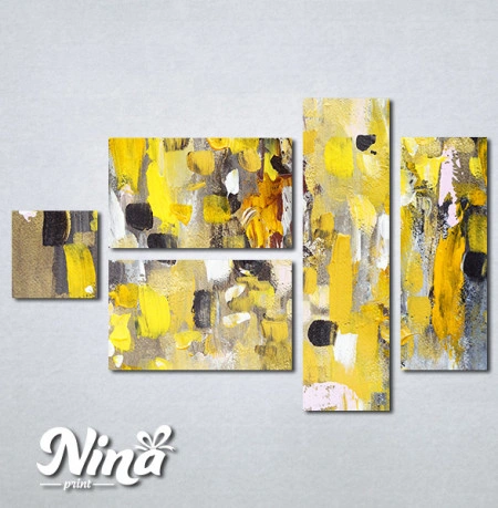 Slike na platnu Apstrakcija žuto Nina306_5 - Img 3