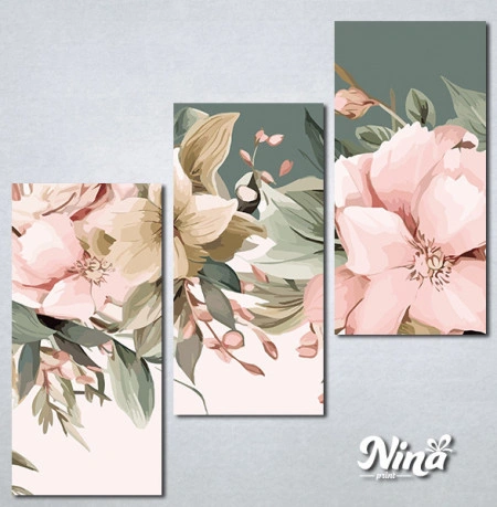 Slike na platnu Cvece pastelne boje Nina496_3 - Img 3