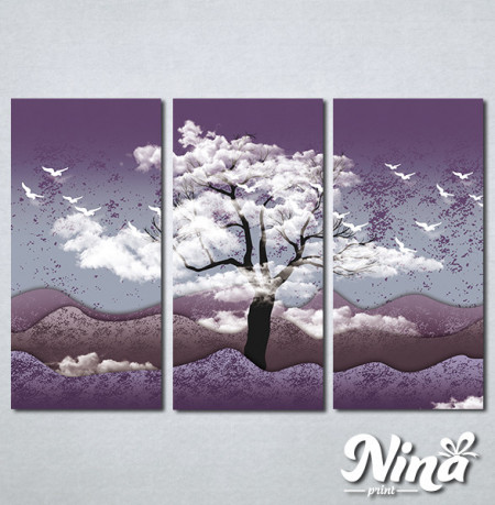 Slike na platnu Drvo i ptice Nina325_3