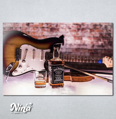 Slike na platnu Gitara i viski Nina484_P