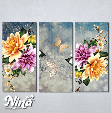 Slike na platnu Leptiri i cvet Nina405_3