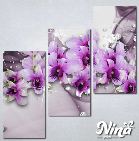 Slike na platnu 3d Ljubičasto cvće Nina316_3 - Img 2