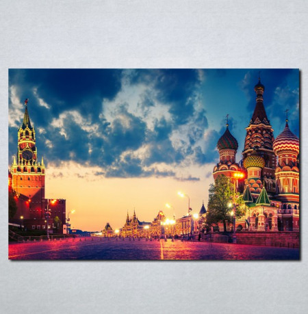 Slike na platnu Moskva Crveni trg Nina049_P