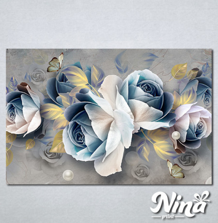 Slike na platnu Pastelno plavi cvet Nina305_P