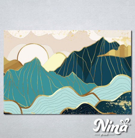 Slike na platnu Planina apstrakcija Nina321_P